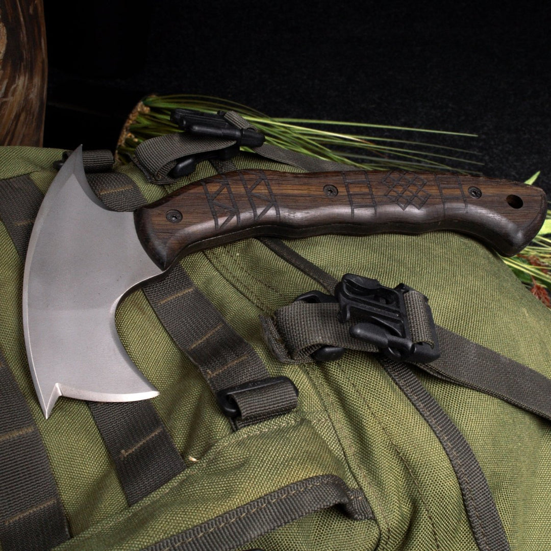 AncientSmithy Handmade tomahawk "Dakuri" with tribal engraving