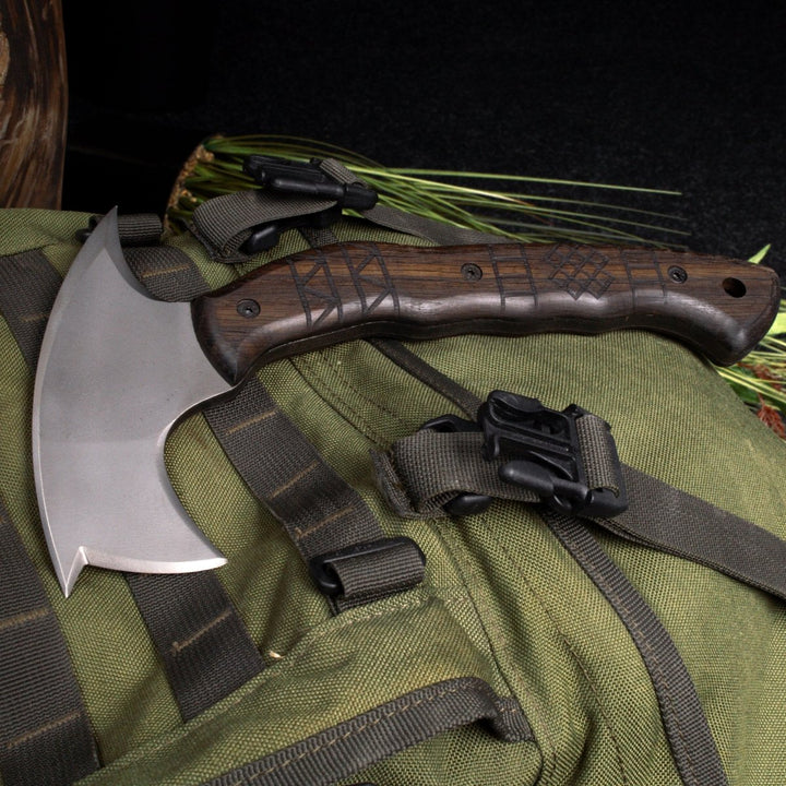 AncientSmithy Handmade tomahawk "Dakuri" with tribal engraving