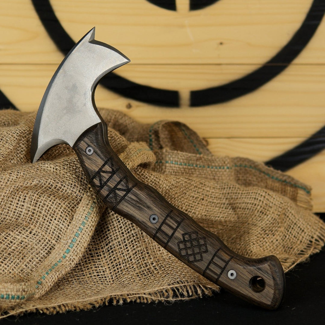 AncientSmithy Handmade tomahawk "Dakuri" with tribal engraving