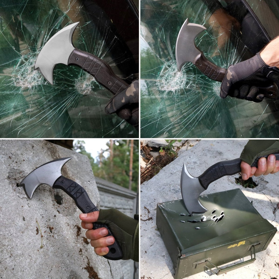 AncientSmithy Handmade tomahawk "Dakuri" with tribal engraving