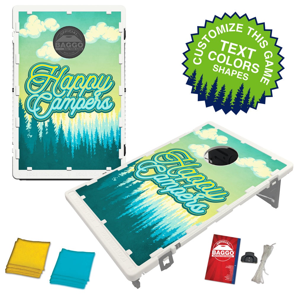 Happy Camper Tree Line Bean Bag Toss Game by BAGGO