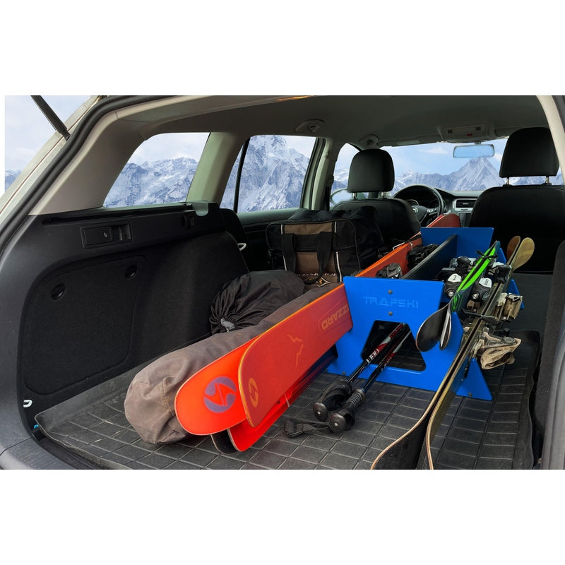 TRAPSKI QUAD Mobile All Mountain Ski and Standard Stance Snowboard Rack