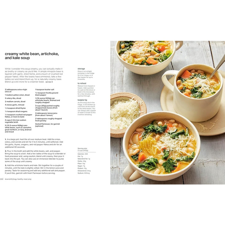 Downshiftology Healthy Meal Prep: 100+ Make-Ahead Recipes and Quick-Assembly Meals Spiral Bound