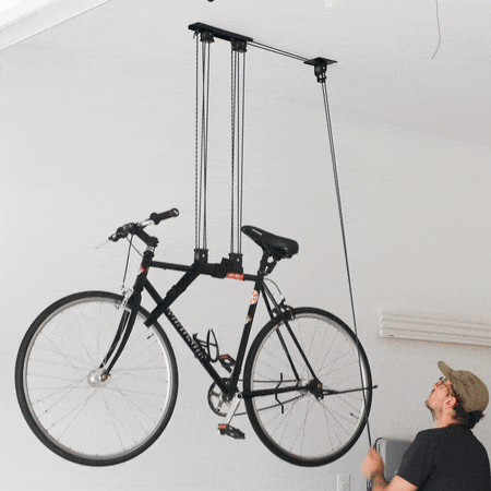 Heavy Duty Bike Hoist | Easy-Lift Overhead Bicycle Storage