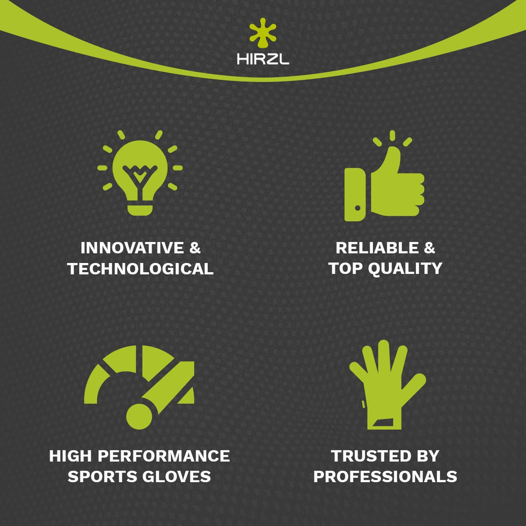 HIRZL Grippp Fit - Golf Gloves - White / Black