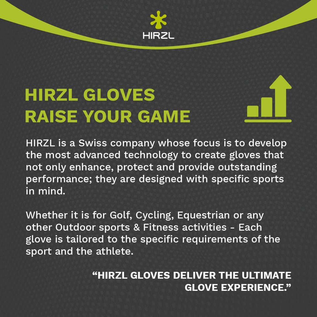HIRZL Grippp Fit - Golf Gloves - White / Black