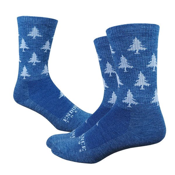 HLT Whitaker Wool Cycling Socks - Blues