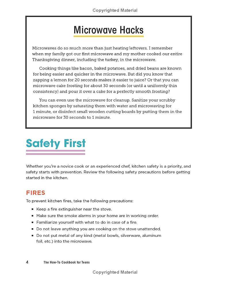 The How-To Cookbook for Teens: 100 Easy Recipes to Learn the Basics Spiral Bound