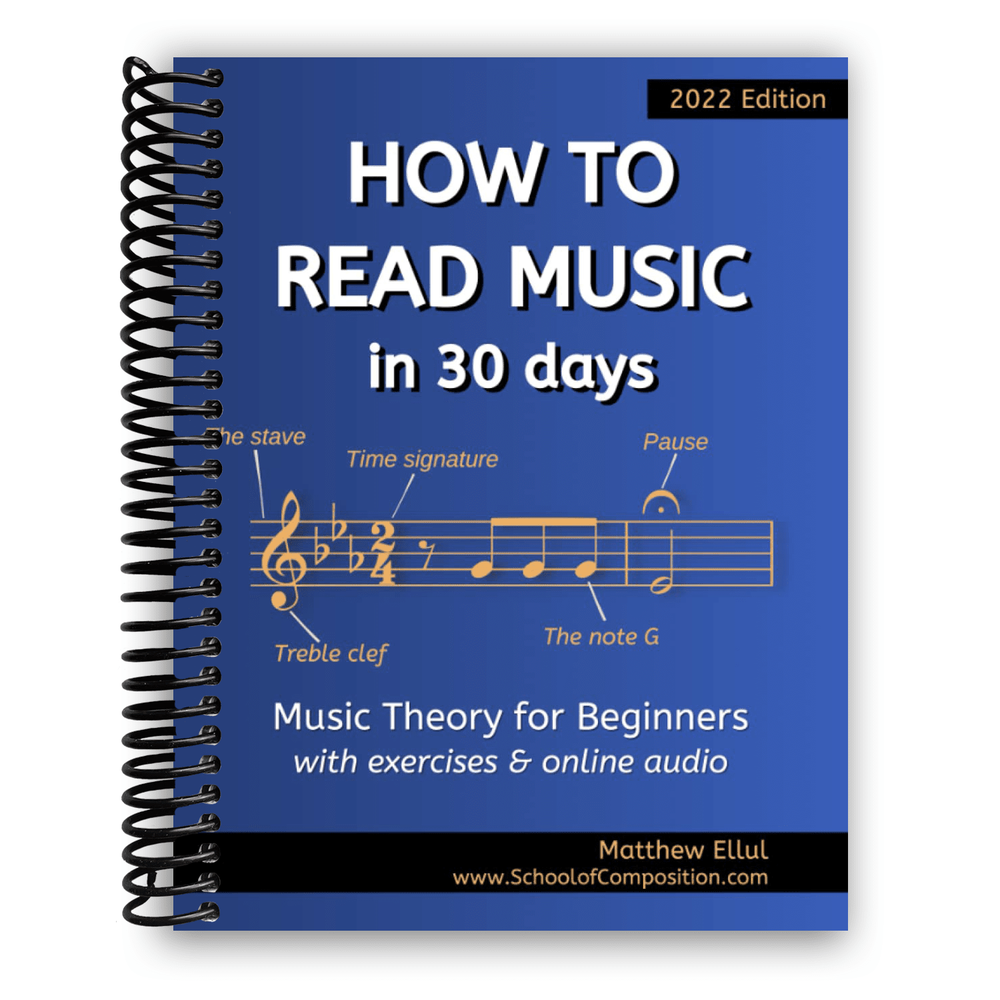 How to Read Music in 30 Days: Music Theory for Beginners Spiral Bound