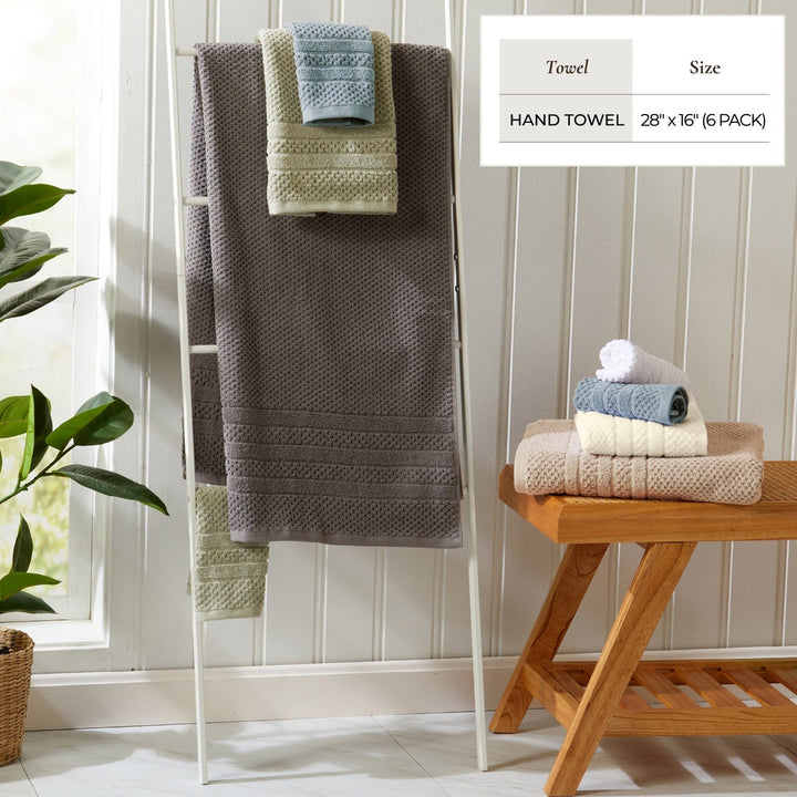 Checkered Jacquard Bath Towel Set - Giuliana Collection