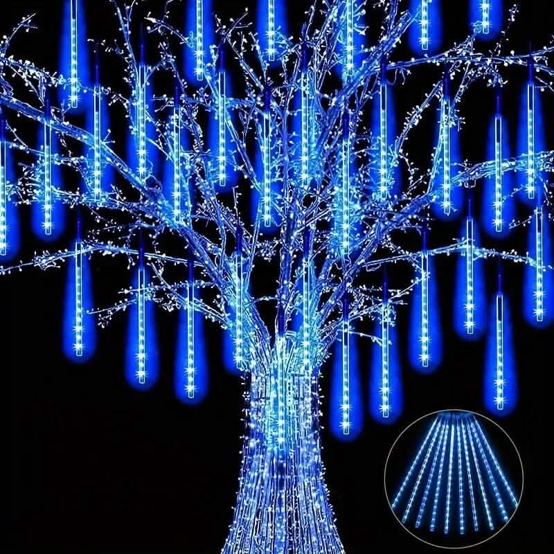 Icicle Snowfall Meteor Shower Lights for Outdoor Decor