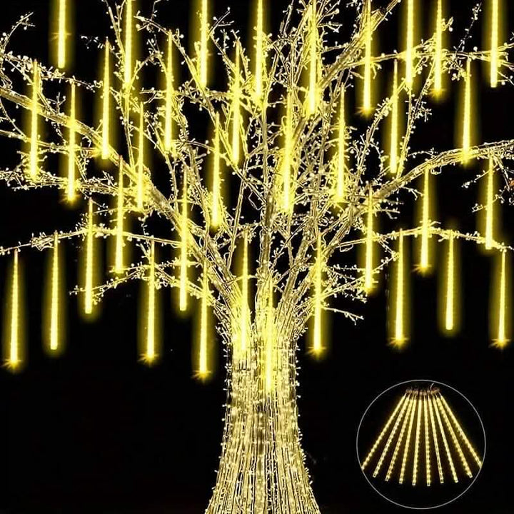 Icicle Snowfall Meteor Shower Lights for Outdoor Decor