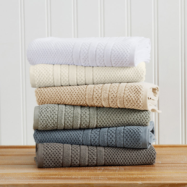 Checkered Jacquard Bath Towel Set - Giuliana Collection