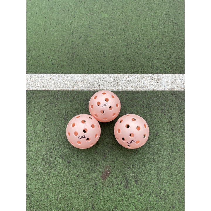 LUXE Pink Pickleballs - Pack of 3