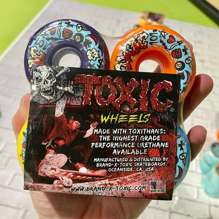 Toxic Team 54mm Hard Skateboard Wheels