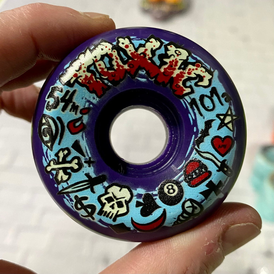 Toxic Team 54mm Hard Skateboard Wheels
