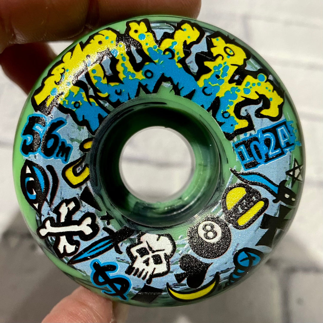 Toxic Team Wheels 56mm 102a | All-Terrain Speed & Grip