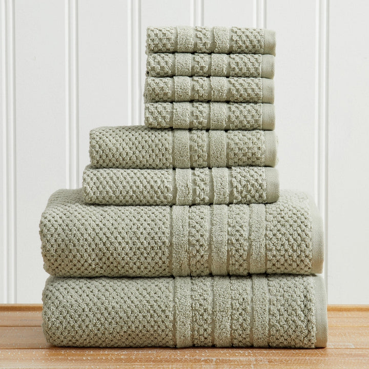 Checkered Jacquard Bath Towel Set - Giuliana Collection