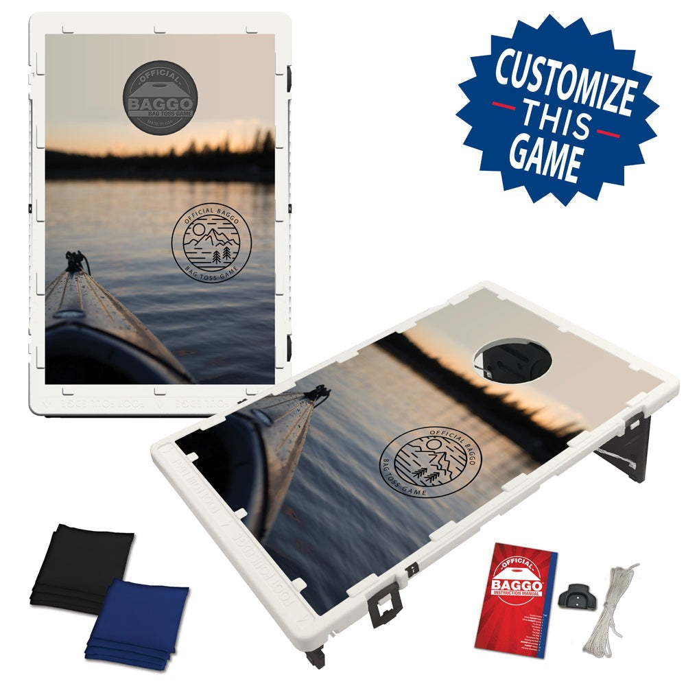 Kayak on Lake Bag Toss Game by BAGGO