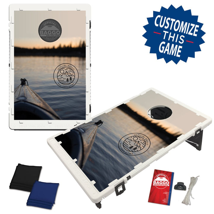 Kayak on Lake Bag Toss Game by BAGGO
