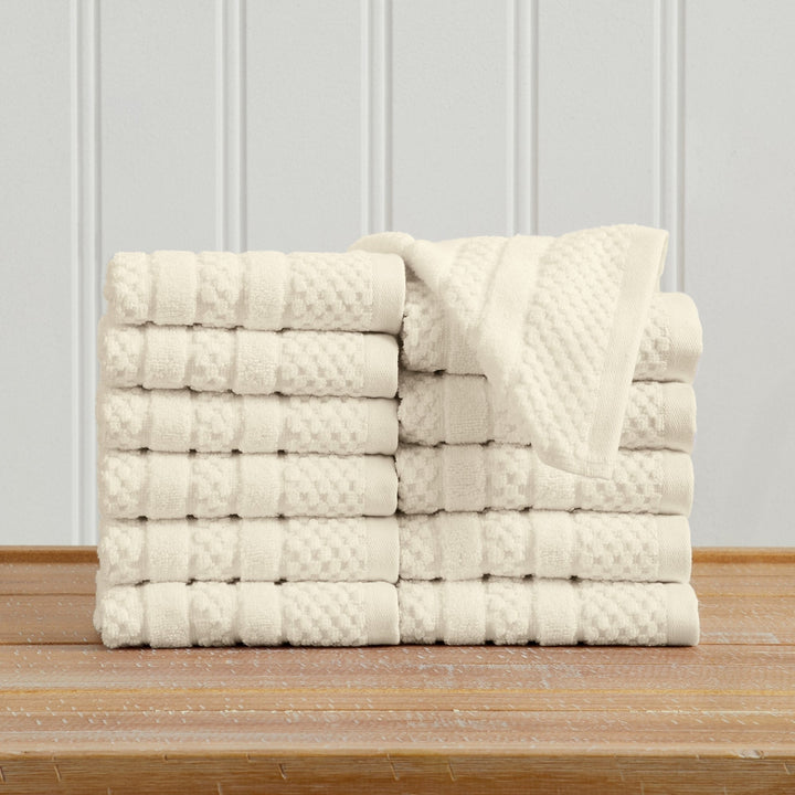 Checkered Jacquard Bath Towel Set - Giuliana Collection