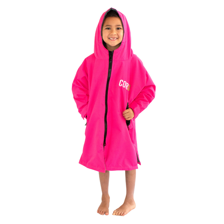 COR Surf Waterproof Swim Parka Pink