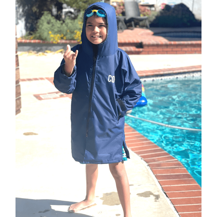 COR Surf Waterproof Swim Parka Navy Blue