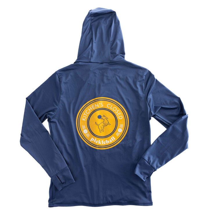 Swinton Pickleball Navy Zip-Front Sun Hoodie