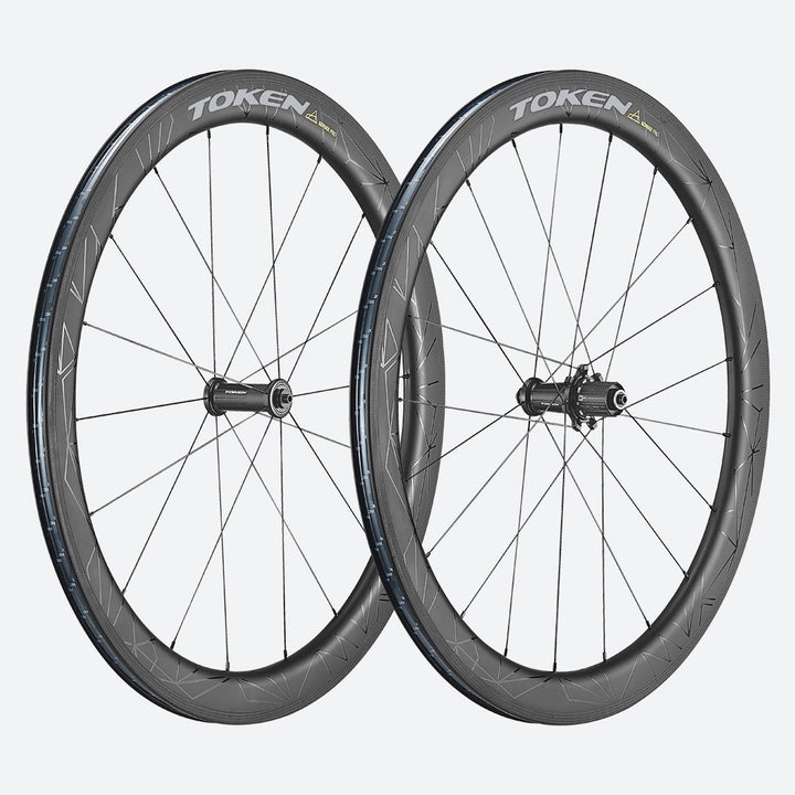 Token Konax Pro Disc 52mm Carbon Tubeless Road Racing 700c Wheelset