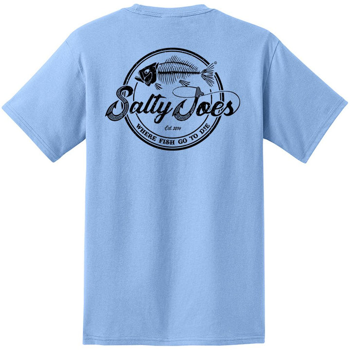 Salty Joe's Skeleton Hook Heavyweight Pocket Tee