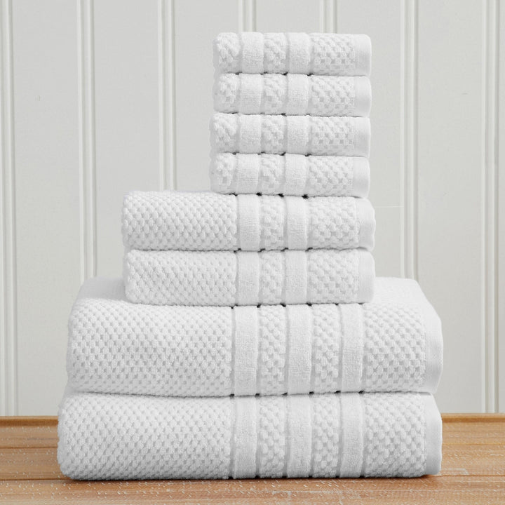 Checkered Jacquard Bath Towel Set - Giuliana Collection