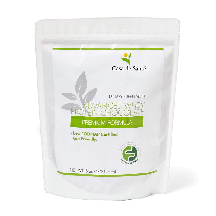 casa de sante Low FODMAP Elemental Whey WPI Protein Powder + Digestive Enzymes| No Gluten Lactose Soy Sugar or Grain Low Carb Keto Paleo| All Natural Chocolate