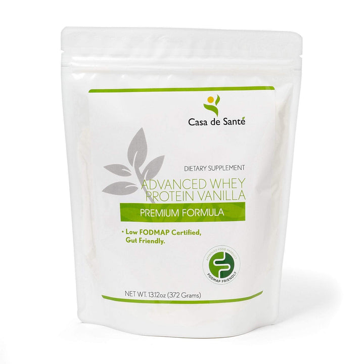 casa de sante Low FODMAP Elemental Whey WPI Protein Powder + Digestive Enzymes| NO Gluten Lactose Soy Sugar or Grain, Low Carb Keto Paleo| All Natural Vanilla