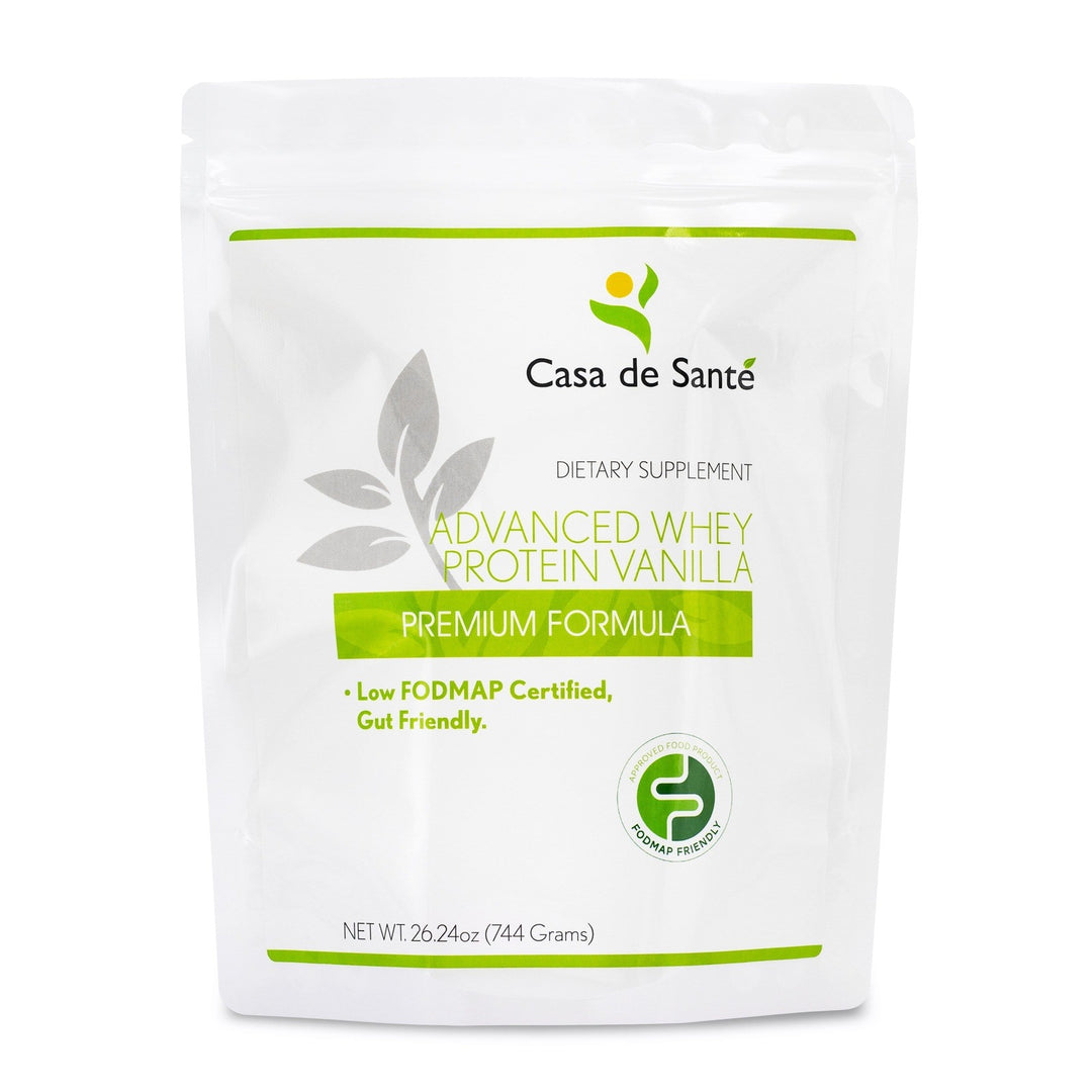 casa de sante Low FODMAP Elemental Whey WPI Protein Powder + Digestive Enzymes| NO Gluten Lactose Soy Sugar or Grain, Low Carb Keto Paleo| All Natural Vanilla