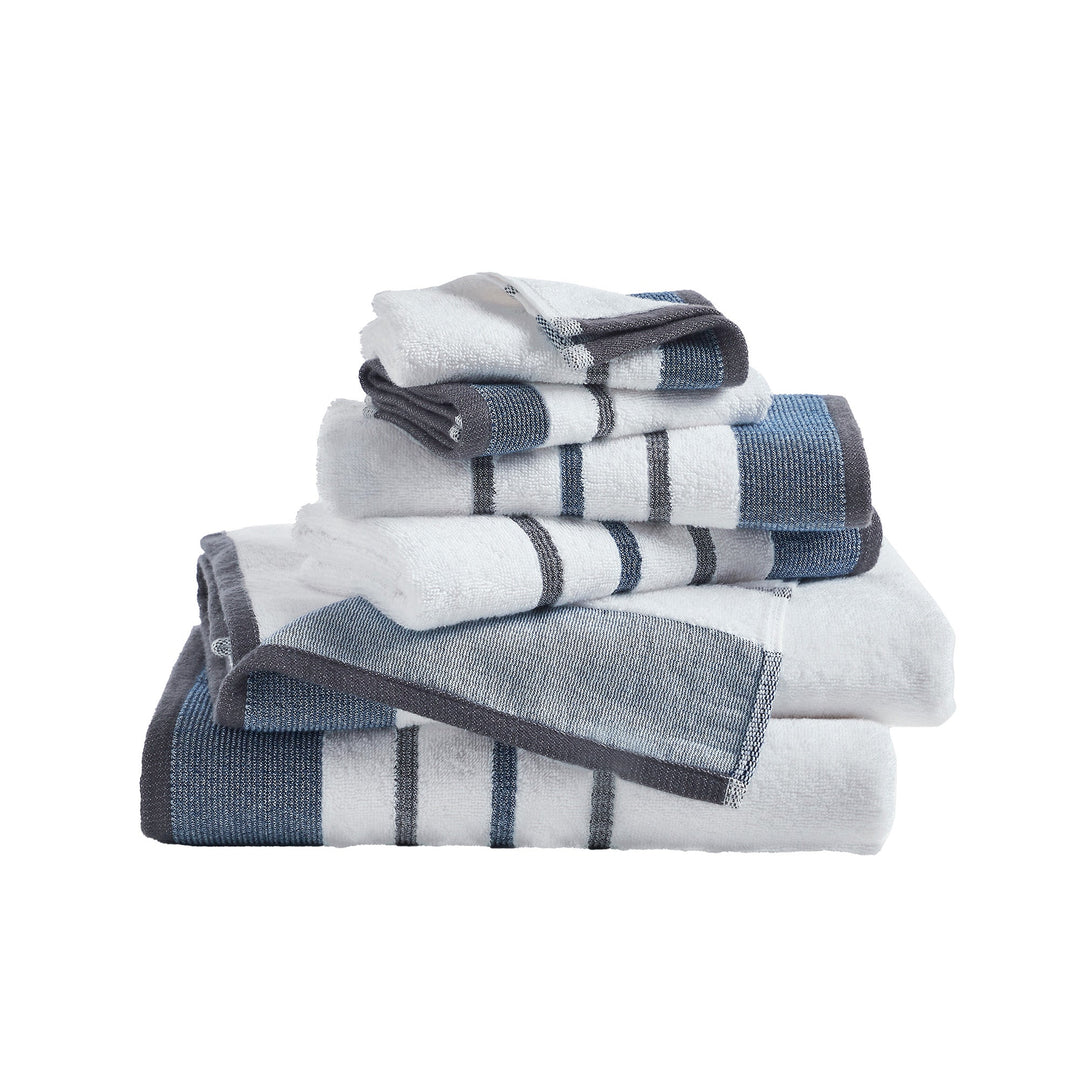Cotton Stripe Bath Towel Set - Noelle Collection