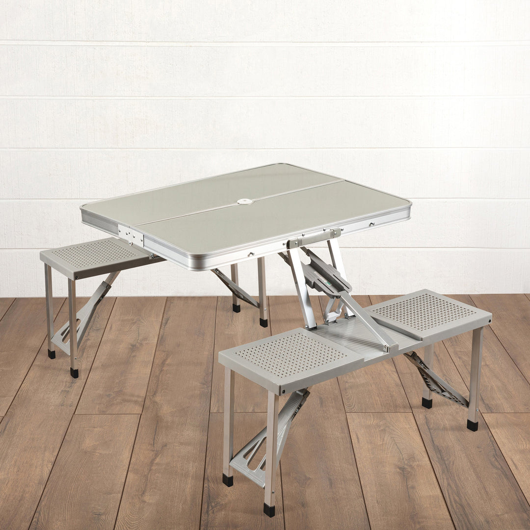 Aluminum Portable Picnic Table with Seats