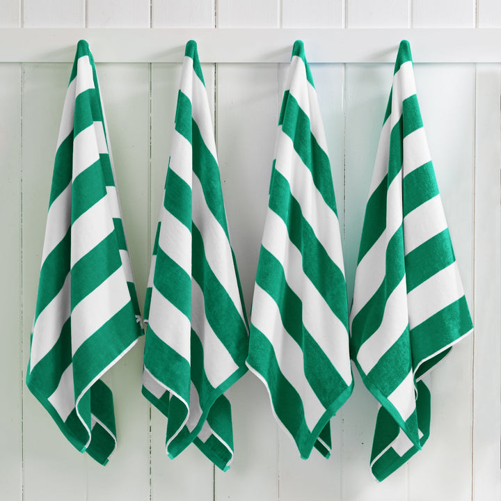 Cotton Velour Cabana Beach Towel - Novia Collection
