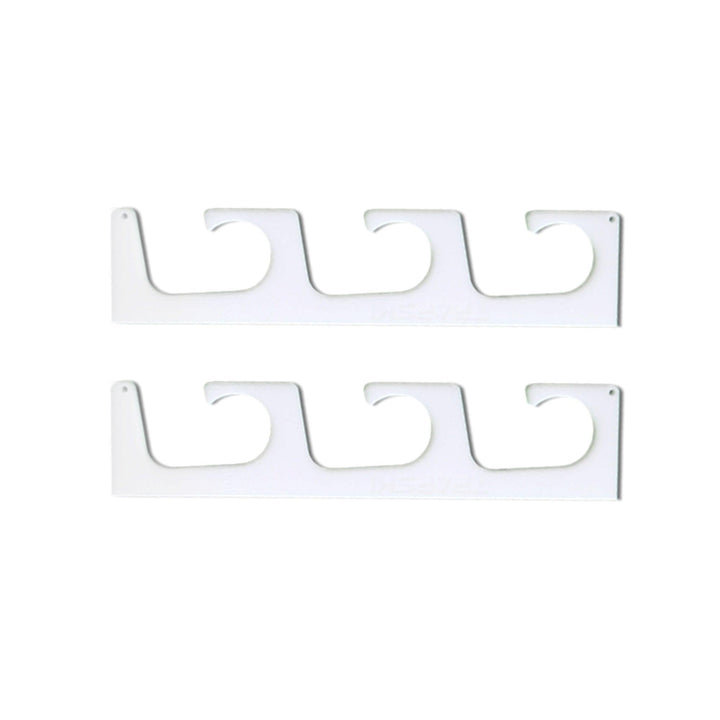 TRAPSKI Fishing Rod/Pole Holder Rack Organizers | Wall or Ceiling Mounted Fishing Rod Rack | Durable Marine Grade HDPE Plastic | Fishing Pole Holder Holds up to 6 or 12 + Stackable Storage