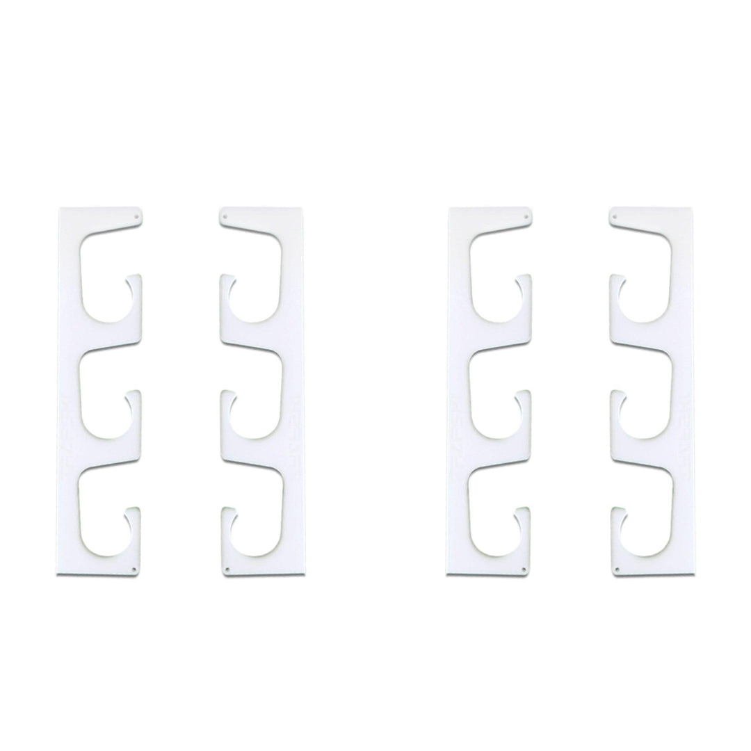 TRAPSKI Fishing Rod/Pole Holder Rack Organizers | Wall or Ceiling Mounted Fishing Rod Rack | Durable Marine Grade HDPE Plastic | Fishing Pole Holder Holds up to 6 or 12 + Stackable Storage