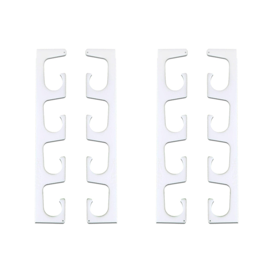 TRAPSKI Fishing Rod/Pole Holder Rack Organizers | Wall or Ceiling Mounted Fishing Rod Rack | Durable Marine Grade HDPE Plastic | Fishing Pole Holder Holds up to 6 or 12 + Stackable Storage