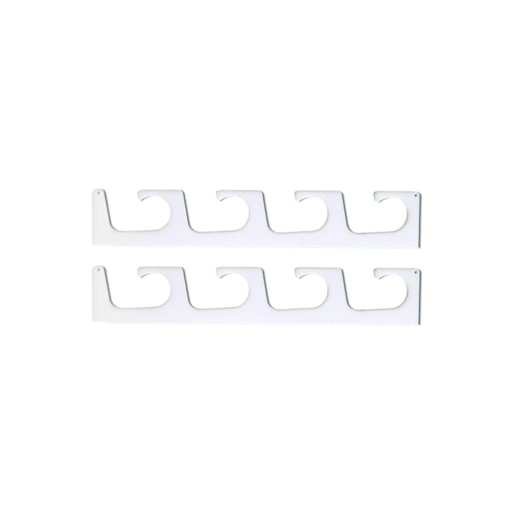 TRAPSKI Fishing Rod/Pole Holder Rack Organizers | Wall or Ceiling Mounted Fishing Rod Rack | Durable Marine Grade HDPE Plastic | Fishing Pole Holder Holds up to 6 or 12 + Stackable Storage