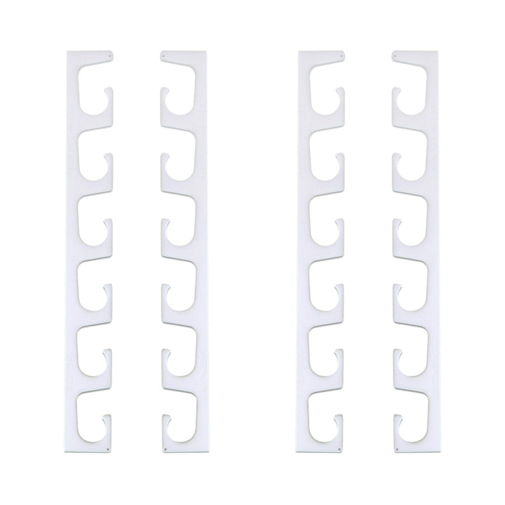 TRAPSKI Fishing Rod/Pole Holder Rack Organizers | Wall or Ceiling Mounted Fishing Rod Rack | Durable Marine Grade HDPE Plastic | Fishing Pole Holder Holds up to 6 or 12 + Stackable Storage