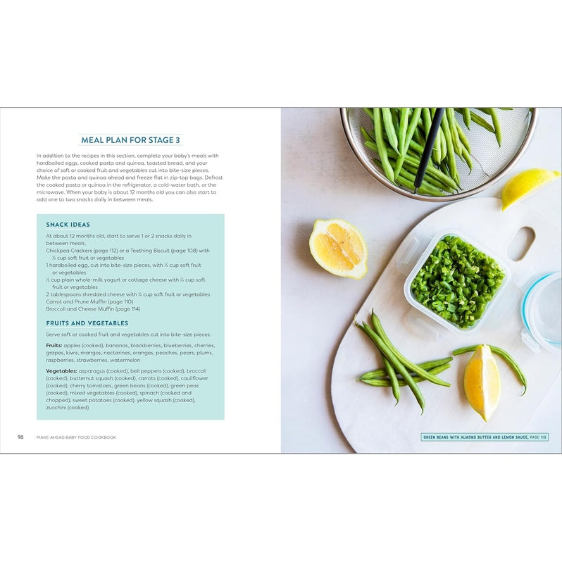Make-Ahead Baby Food Cookbook: Meal Plans and Recipes for Every Stage Spiral Bound