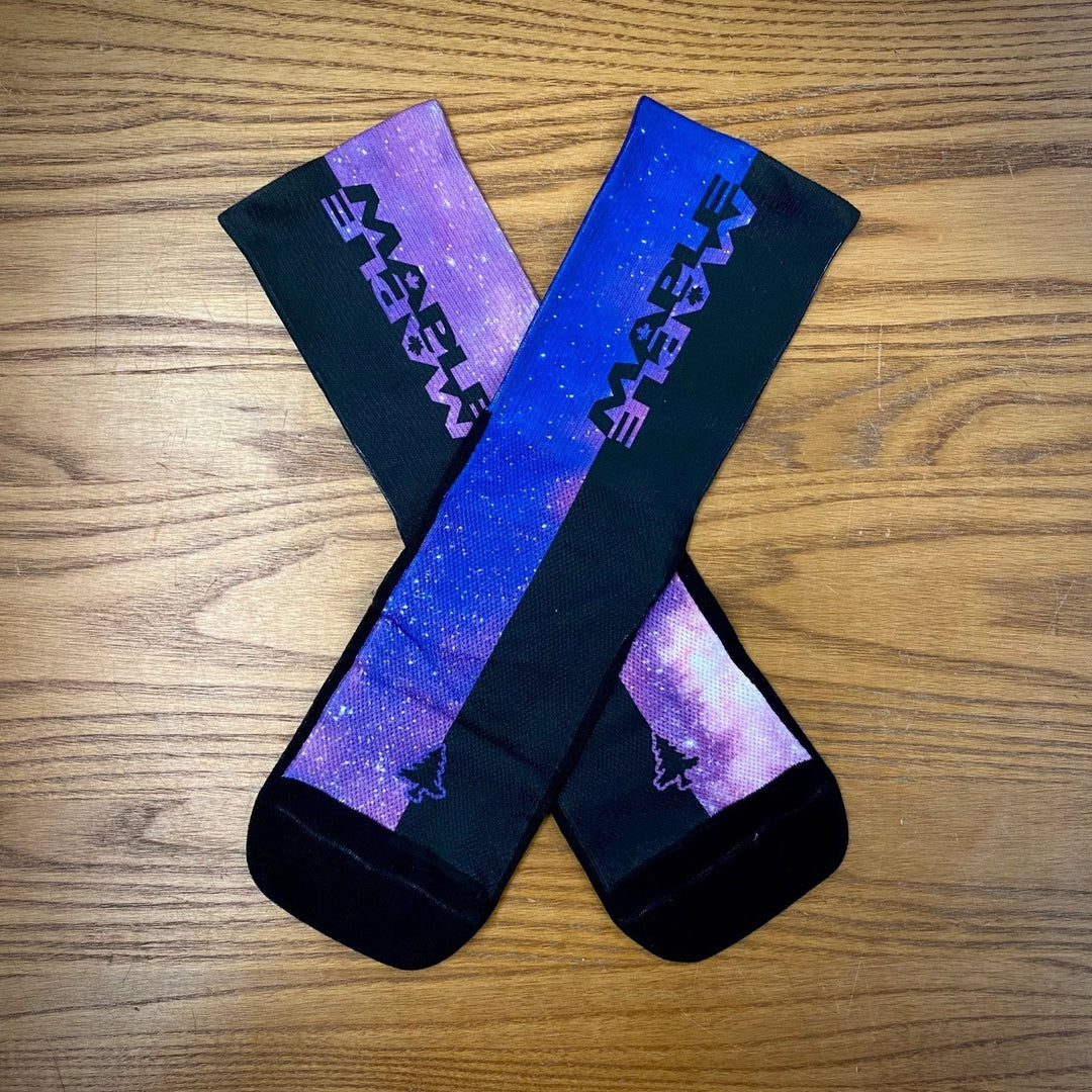 Maple SUB6 6" Socks - Unique Intergalactic Design