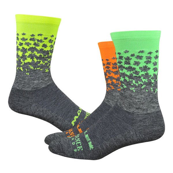 Maple Race Wool Lightweight Running Socks - Neons