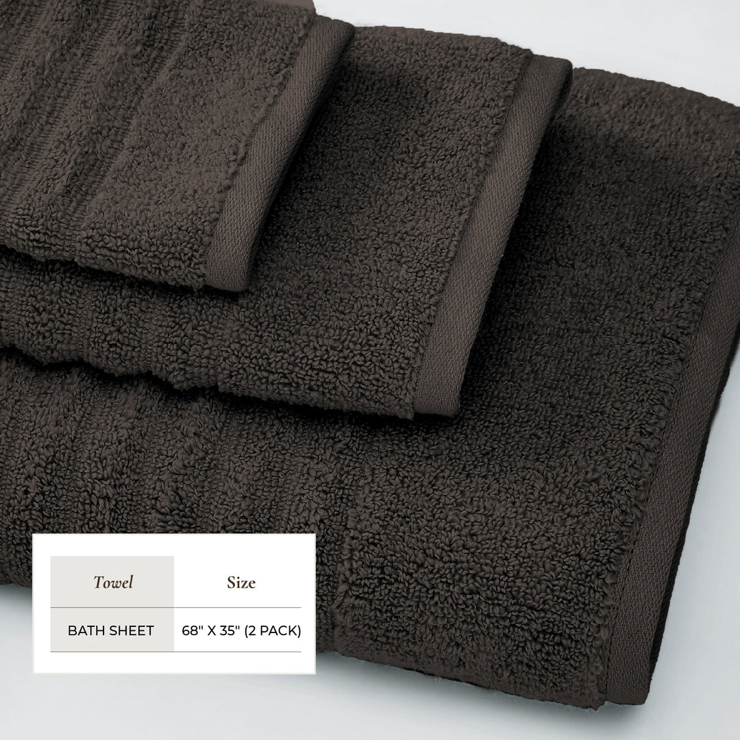 Combed Cotton Bath Towels - Karina Collection