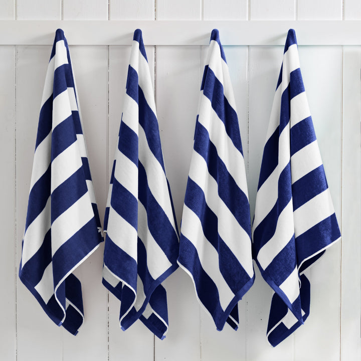 Cotton Velour Cabana Beach Towel - Novia Collection
