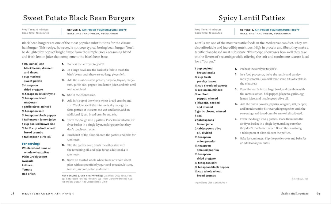 Mediterranean Air Fryer: 95 Healthy Recipes to Fry, Roast, Bake, and Grill Spiral Bound