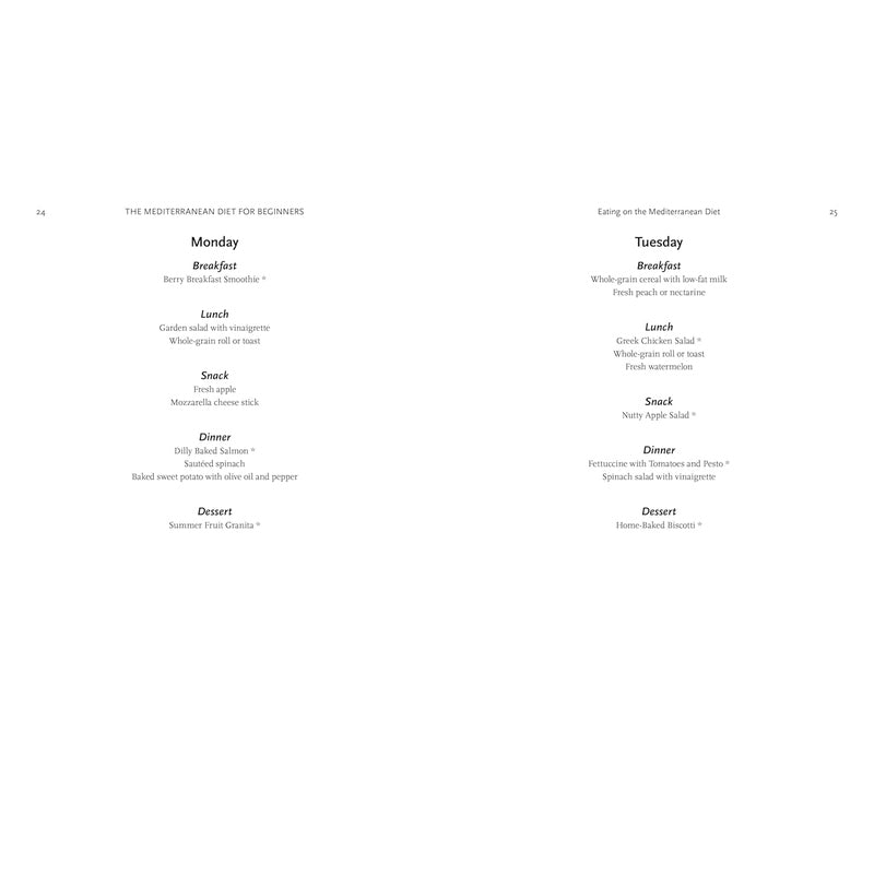 The Mediterranean Diet for Beginners: The Complete Guide - 40 Delicious Recipes, 7-Day Diet Meal Plan, and 10 Tips for Success Spiral Bound