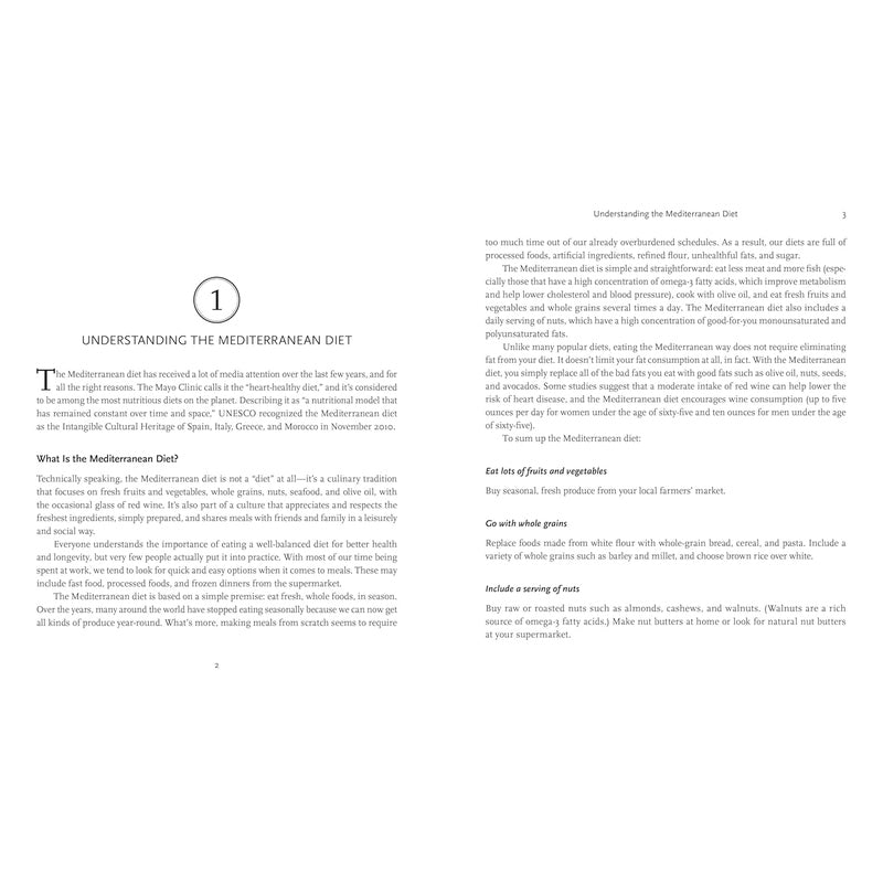 The Mediterranean Diet for Beginners: The Complete Guide - 40 Delicious Recipes, 7-Day Diet Meal Plan, and 10 Tips for Success Spiral Bound